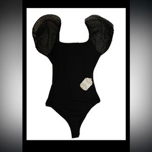 NWT Puff Sleeve Bodysuit